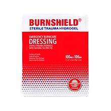 Burnshield Sterile Trauma Hydrogel Emergency Burn Dressing, 4 x 4, 10/Carton (901111)