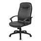 Boss High Back LeatherPlus Chair, Black (B8401)