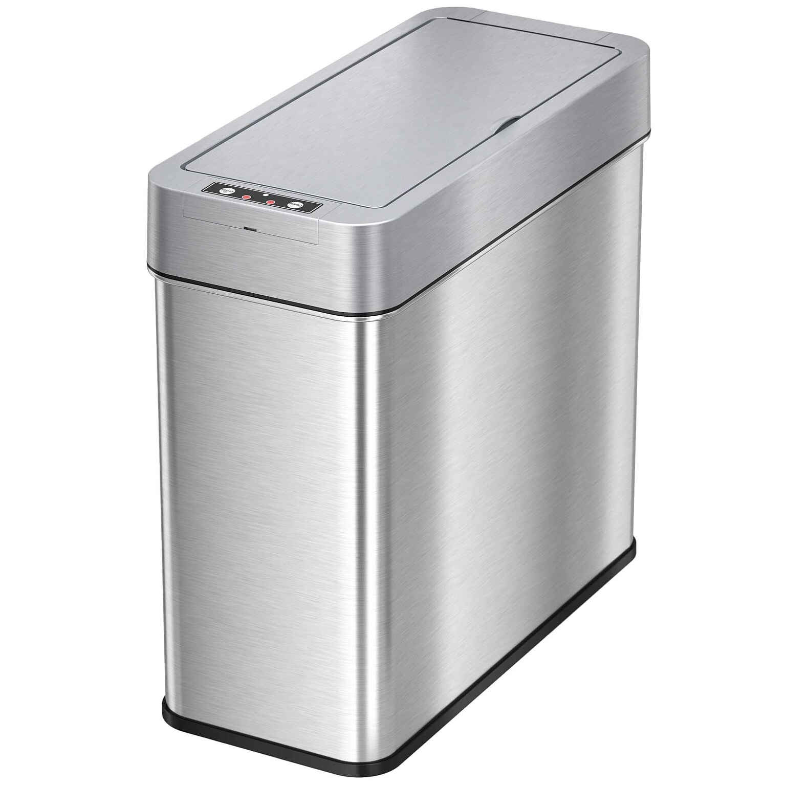 iTouchless Stainless Steel Left Sensor Trash Can, 4-Gallon, Silver (SG04SSL)