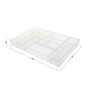 Martha Stewart Kerry Plastic Stackable Office Desk Drawer Organizer, Various Sizes, Clear/Gold, 8/Set (BEPB3371G8CGD)