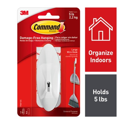 Command Large Wire Hook, White (17069-ES)