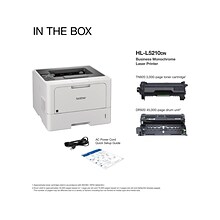 Brother HL-L5210DN Business Monochrome Laser Printer with Duplex Printing and Networking