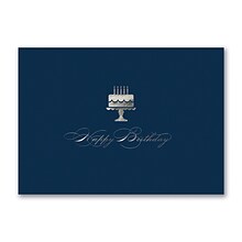 Custom Sterling Cake Cards, with Envelopes, 7 7/8 x 5 5/8 Birthday Card, 25 Cards per Set