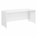 Bush Business Furniture Studio C 72W Bow Front Desk, White (SCD172WH)