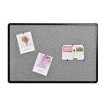 Staples Fabric Bulletin Board, Black Frame, 3 x 2 (ST61263)