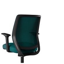 Staples® Essentials Ergonomic Fabric Swivel Task Chair, Teal (UN60410)