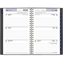 2024-2025 AT-A-GLANCE DayMinder 5 x 8 Academic Weekly & Monthly Planner, Poly Cover, Charcoal (AYC