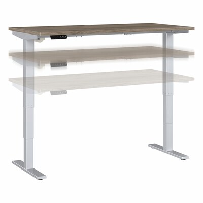 Bush Business Furniture Move 40 Series 60W Electric Height Adjustable Standing Desk, Modern Hickory