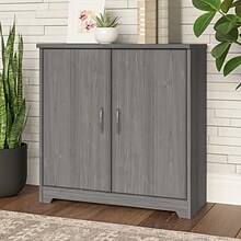 Bush Furniture Cabot 30.2 Storage Cabinet with 2 Shelves, Modern Gray (WC31398)