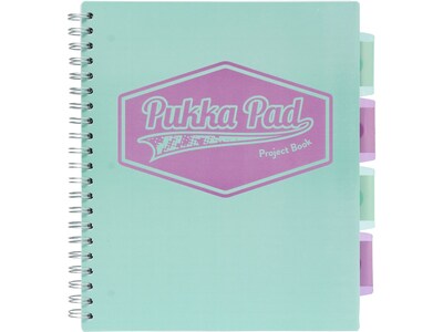 Pukka Pad Pastels 5-Subject Notebooks, 8.5 x 11, Ruled, 100 Sheets, Assorted Colors, 3/Pack (8867-