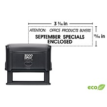 Custom 2000 Plus® PrintPro™ 45 Self-Inking Stamp, 15/16 x 3-3/16