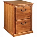 Martin Furniture Huntington Oak Office Collection in Wheat Finish; 2-Drawer Vertical File