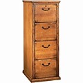 Martin Furniture Huntington Oak Office Collection in Wheat Finish; 4-Drawer Vertical File
