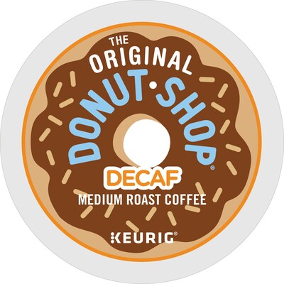 The Original Donut Shop Decaf Coffee, Keurig K-Cup Pod, Medium Roast, 96/Carton (60224-01CT)