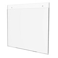 Deflecto Classic Image Wall Mount Sign Holder, 11 x 8.5, Clear Plastic (68301)