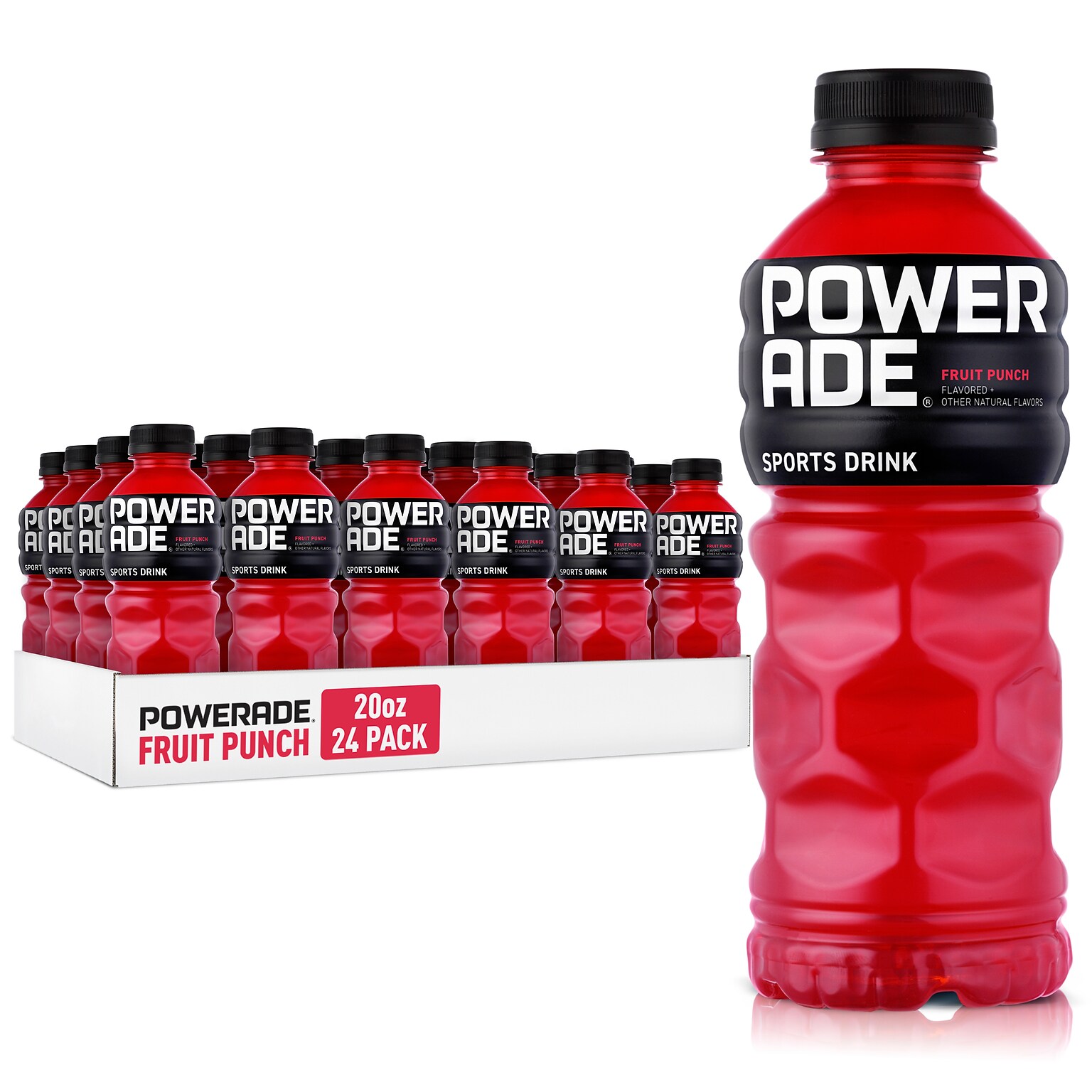 Powerade Fruit Punch Liquid Sports Drink, 20 oz., 24/Carton (00049000003710)