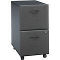 Bush Business Furniture Cubix® Collection in Slate Finish; 2-Drawer File, Ready to Assemble