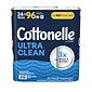 Cottonelle Ultra CleanCare 1-Ply Standard Toilet Paper, White, 312 Sheets/Roll, 24 Mega Rolls/Pack (53757)