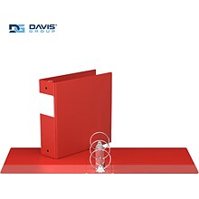 Davis Group Premium Economy 3 3-Ring Non-View Binders, Red, 6/Pack (2314-03-06)