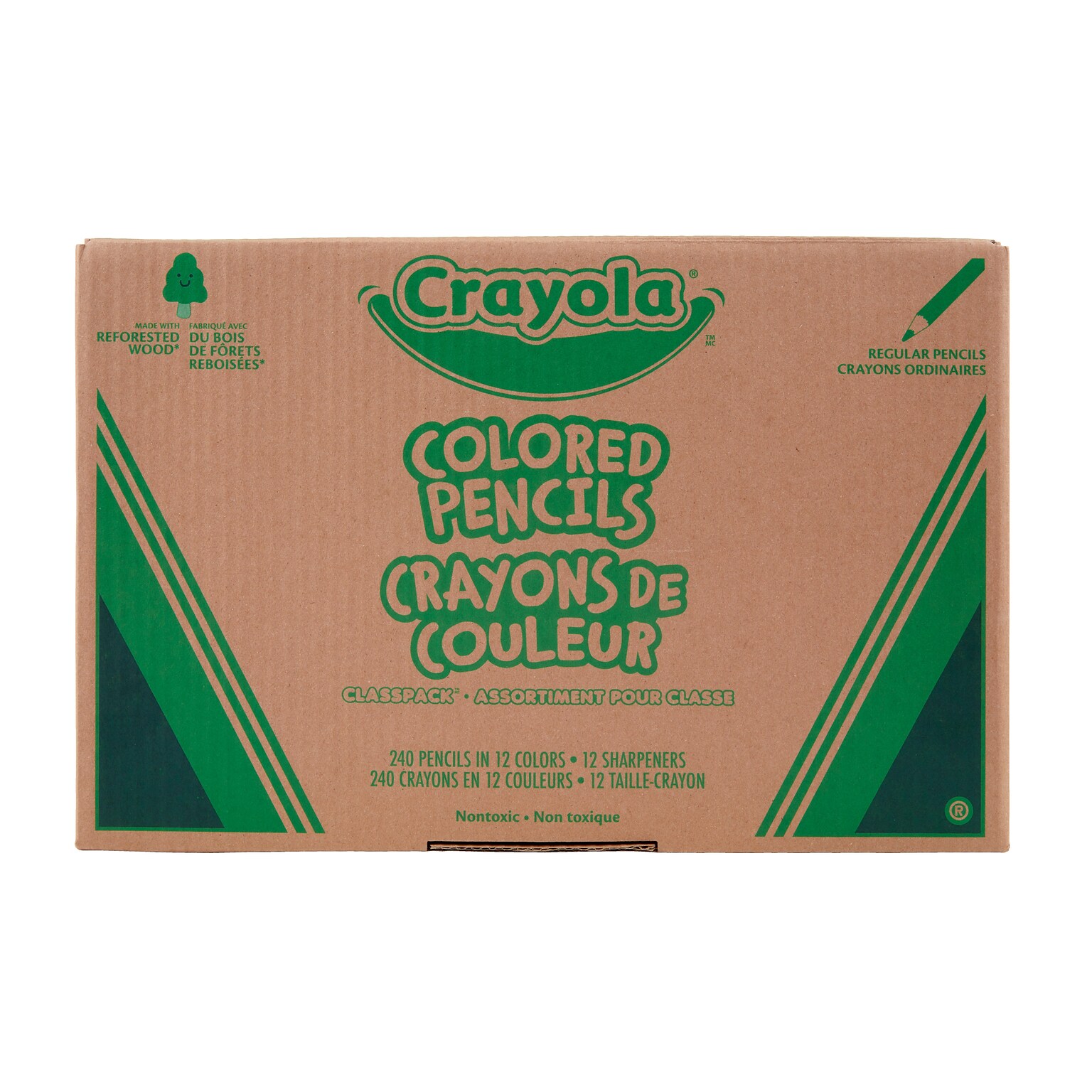 Crayola Classpack Kids Colored Pencils, Assorted Colors, 240/Carton (68-8024)
