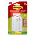 Command™ Sawtooth Picture Hanger, White, 3 Hangers (17042-ES)