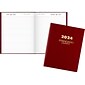 2024 AT-A-GLANCE Standard Diary 7.5" x 9.5" Daily Diary, Hardsided Cover, Red/Gold (SD374-13-24)