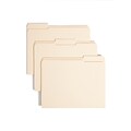 Smead Reinforced File Folder, 3 Tab, Letter Size, Manila, 100/Box (10434)