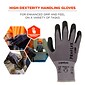 Ergodyne ProFlex 7000 Nitrile Coated Gloves, Microfoam Palm, ANSI Level 5 Abrasion Resistance, Gray, Medium, 1 Pair (10373)