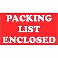 Shipping & Pallet Labels; 3x5 Packing List Enclosed, 500 labels/Roll