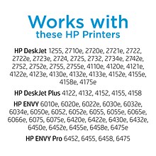HP 67 Black Standard Yield Ink Cartridge (3YM56AN#140), print up to 120 pages