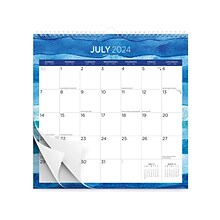 2024-2025 Plato Seaside Currents 12 x 12 Academic & Calendar Monthly Desk or Wall Calendar (978197