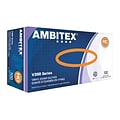 Ambitex V200 Series Powder Free Clear Vinyl Gloves, Medium, 1000/Carton (VMD200)