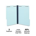 Staples® Pressboard Classification Folders, 2 Expansion, Legal Size, Light Blue, 25/Box (TR384870/3