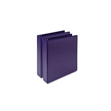 Samsill Earths Choice 1.5 3-Ring View Binder, Purple, 2/Pack (SAMMP286508)