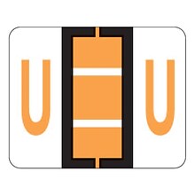 Medical Arts Press® TAB® Products Compatible Alpha Sheet Style Labels; Letter U