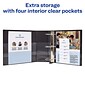 Avery Heavy Duty 4" 3-Ring View Binders, One Touch EZD Ring, Black 4/Pack (79604)
