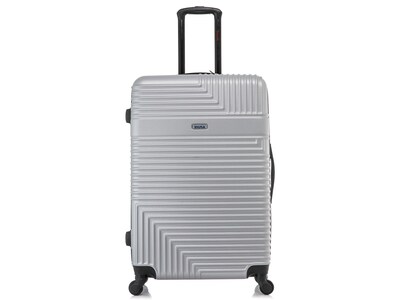 InUSA Resilience 31.52 Hardside Suitcase, 4-Wheeled Spinner, Silver (IURES00L-SIL)