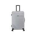 InUSA Resilience Polycarbonate/ABS Large Suitcase, Silver (IURES00L-SIL)