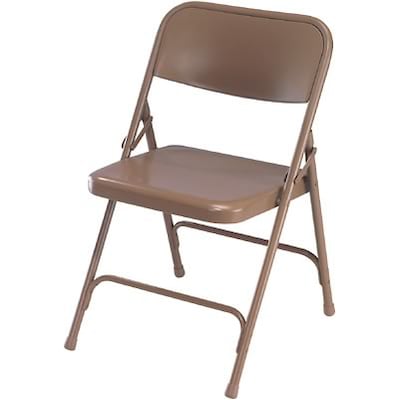 National Public Seating Premium All-Steel Folding Chairs, Beige (201)