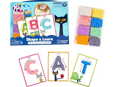 Educational Insights Playfoam Shape & Learn Pete the Cat Grooving Alphabet Set (3550)