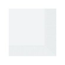 Amscan Party Luncheon Napkin, Frosty White, 100/Set, 4 Sets/Pack (610011.08)