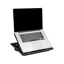 Mind Reader Anchor Collection 14.75 x 11 Plastic  Adjustable 8 Position with Cushions Lap Desk, Bl