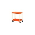 H. Wilson® 26H Tuffy Plastic Utility Carts; Orange