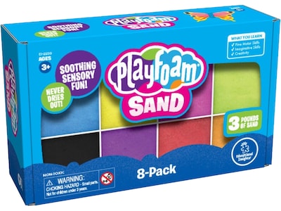 Educational Insights Playfoam Sand, Assorted Colors, 8/Pack (2230)