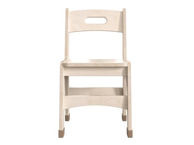 Flash Furniture Bright Beginnings Wooden Classroom Chair, Brown, 2 Pieces/Set (MK-KE24442-GG)