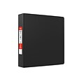 Staples® Standard 2 3 Ring Non View Binder with D-Rings, Black (26417-CC)