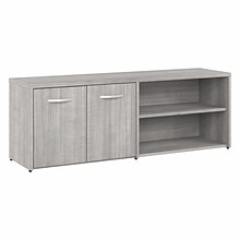 Bush Business Furniture Studio A 21 Low Storage Cabinet with 4 Shelves and Doors, Platinum Gray (SD