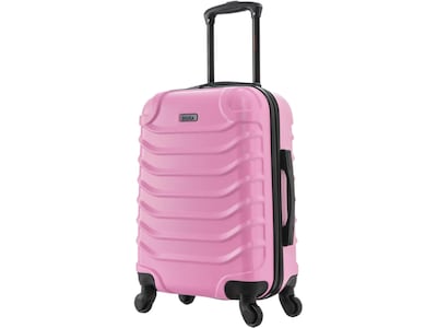 InUSA Endurance 21.45" Hardside Carry-On Suitcase, 4-Wheeled Spinner, Pink (IUEND00S-PNK)