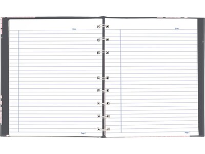 Blueline Pink Daisy NotePro Professional Notebooks, 7.25" x 9.25", College Ruled, 75 Sheets, Gray/Silver (A6016.01)