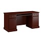 Bush Business Furniture 66"W Arlington Computer Desk with Storage and Keyboard Tray, Harvest Cherry (WC65510-03K)